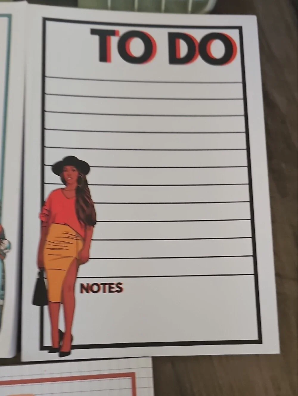 Fashion-Illustrated Notepad Set -New